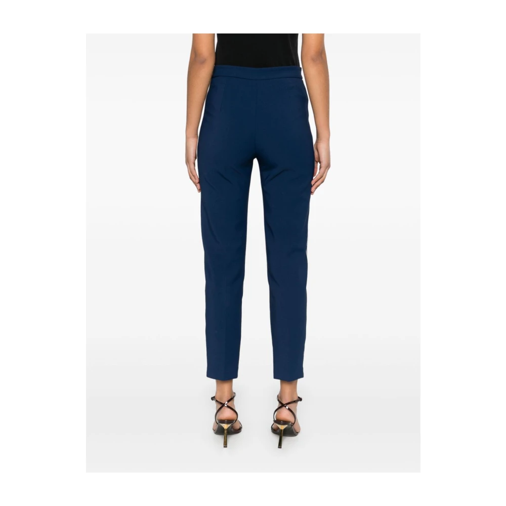 Elisabetta Franchi Blauw en witte broek Blue Dames