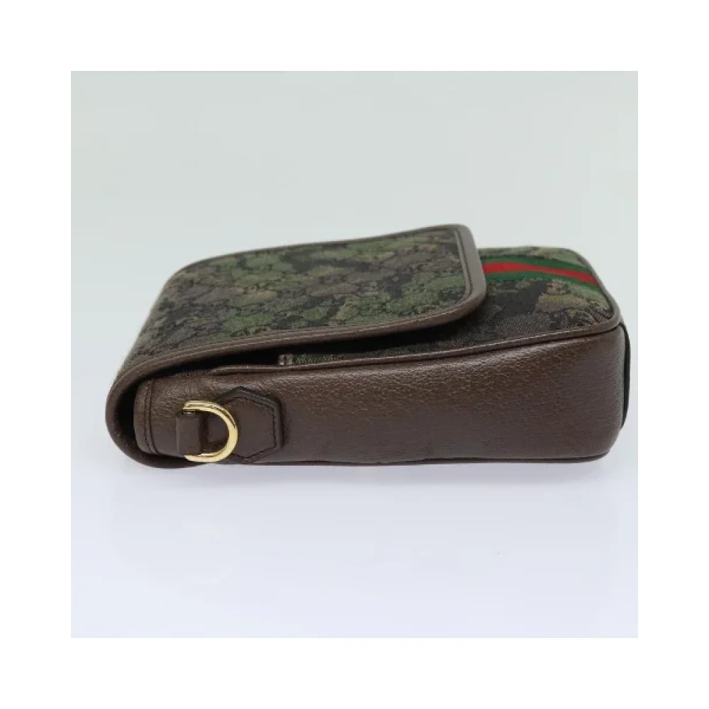 Gucci Vintage Pre-owned Canvas gucci-bags Green Dames