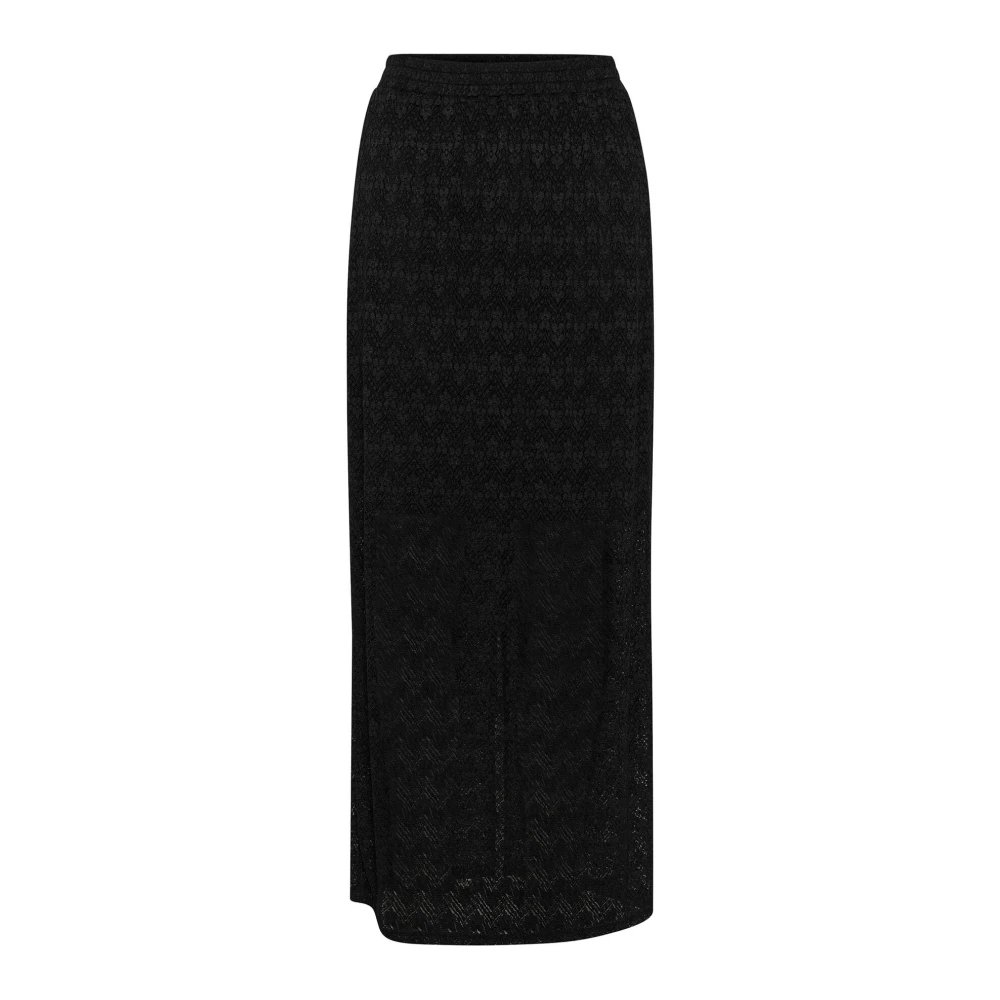 Kaffe Elegante Kant Rok Zwart Diep Black Dames