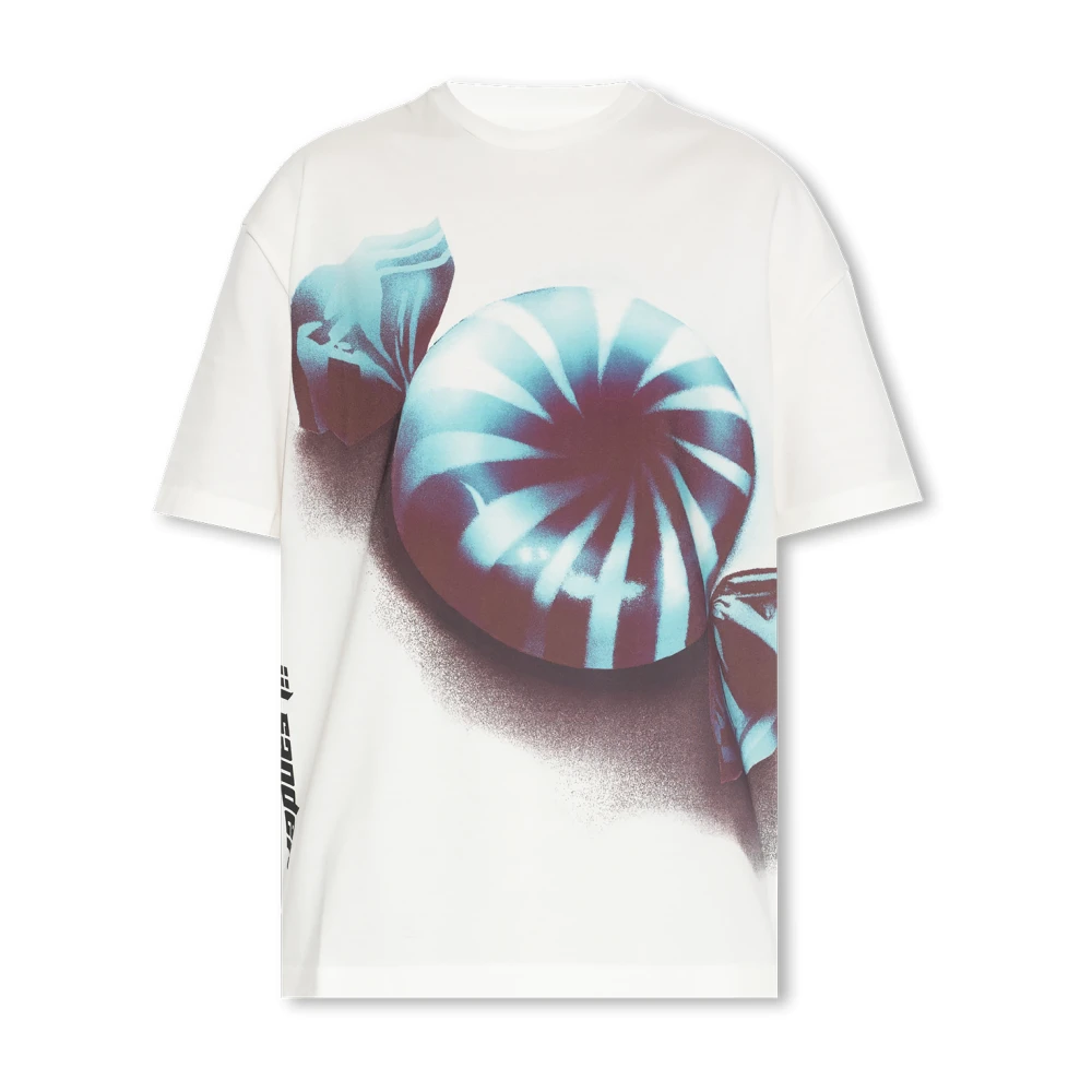 Jil Sander Women's White Printed T-Shirt