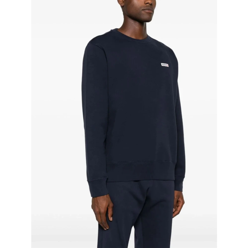 Autry Klassieke Zwarte Sweatshirt voor Mannen Blue Heren