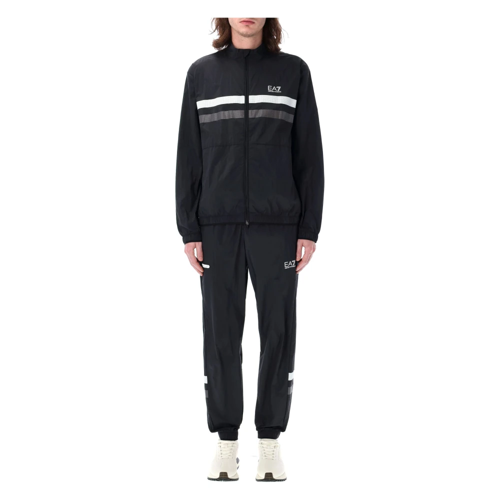 Emporio Armani EA7 Dynamische Atleet Zwarte Gebreide Kleding Black Heren
