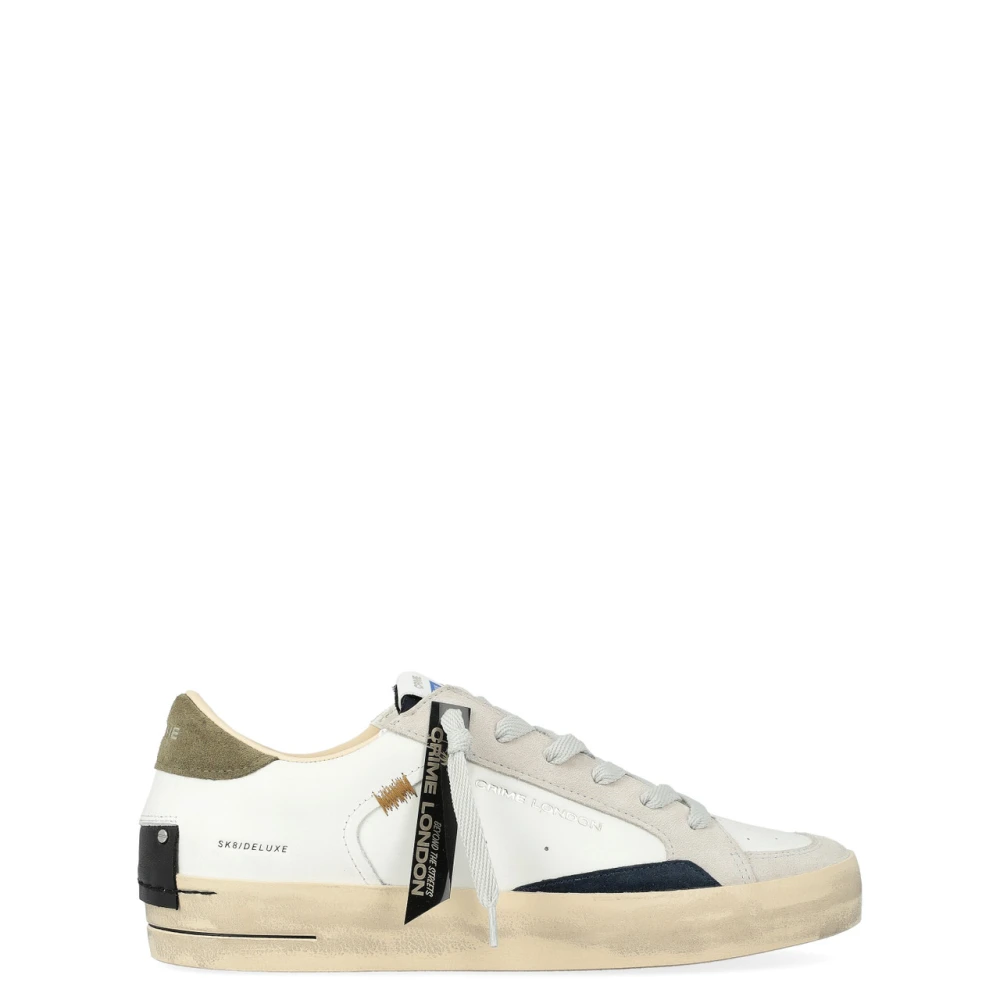 Crime London Sk8 Deluxe Sneaker Heren Schoenen Wit