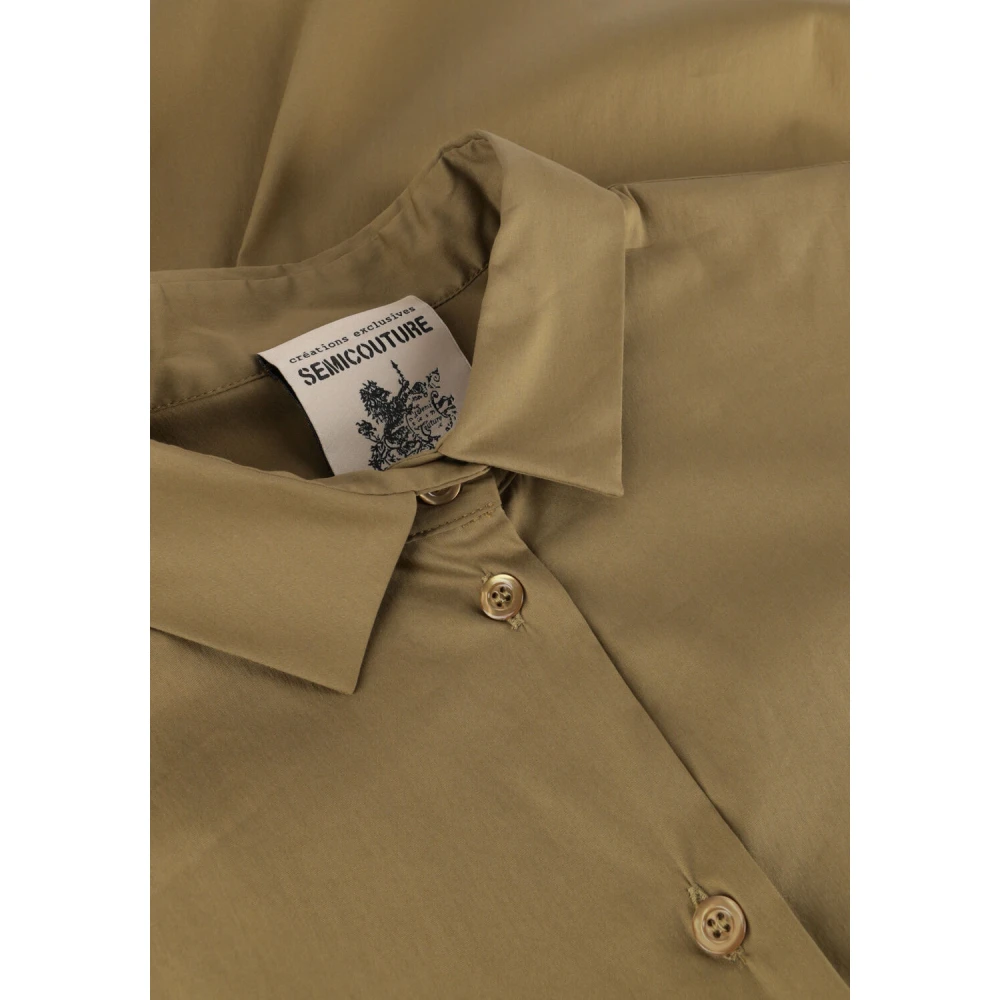 Semicouture Olijfgroen Shirt Stijlvolle Blouse Green Dames