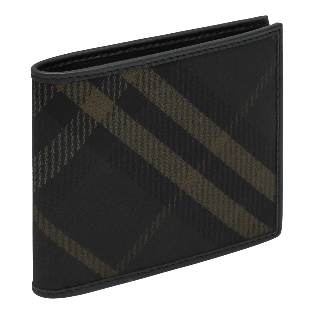 Burberry Horizontale Portemonnee met Klassiek Ontwerp Black Heren