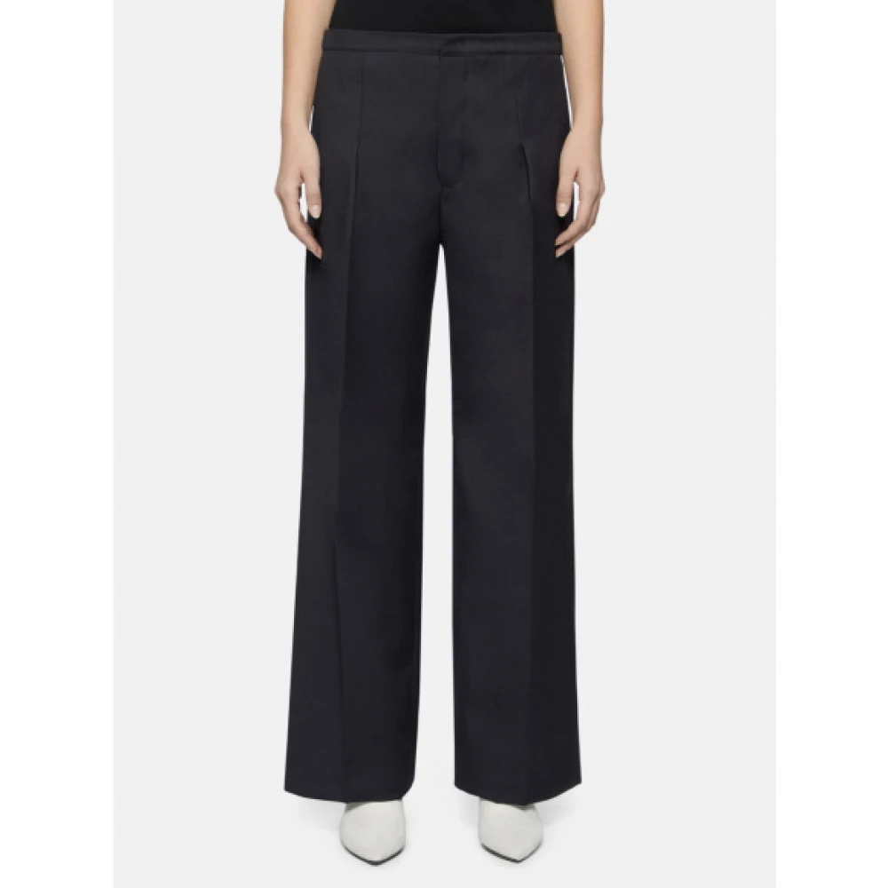 Dondup Wollen gabardine loszittende chino broek Blue Dames