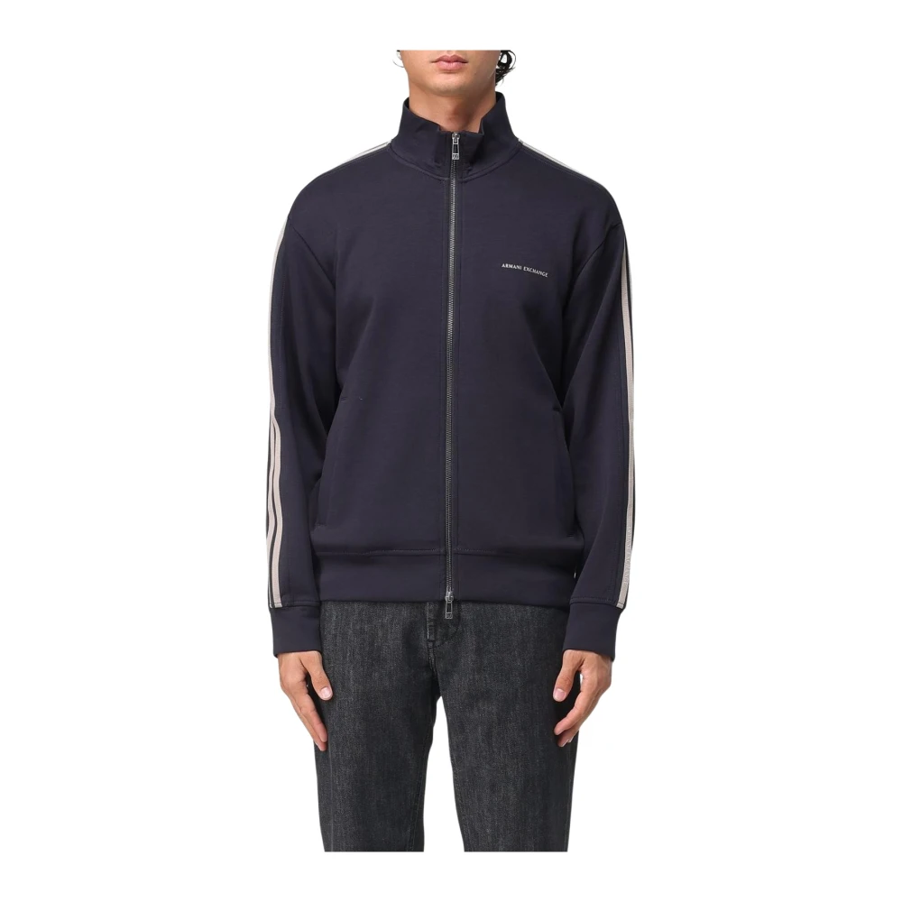 Armani Exchange Mannelijk Blauw Full Zip Jacket