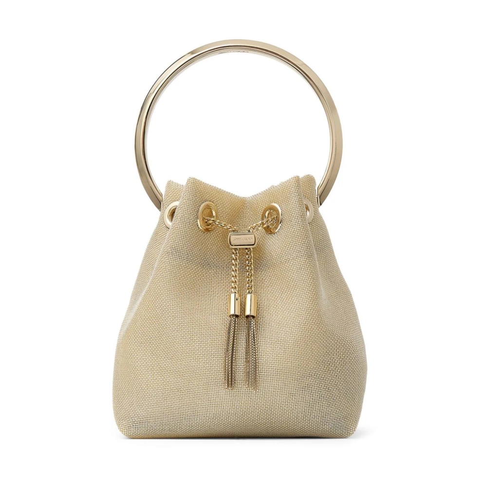 Jimmy Choo Gouden Bon Bucket Tas Yellow Dames