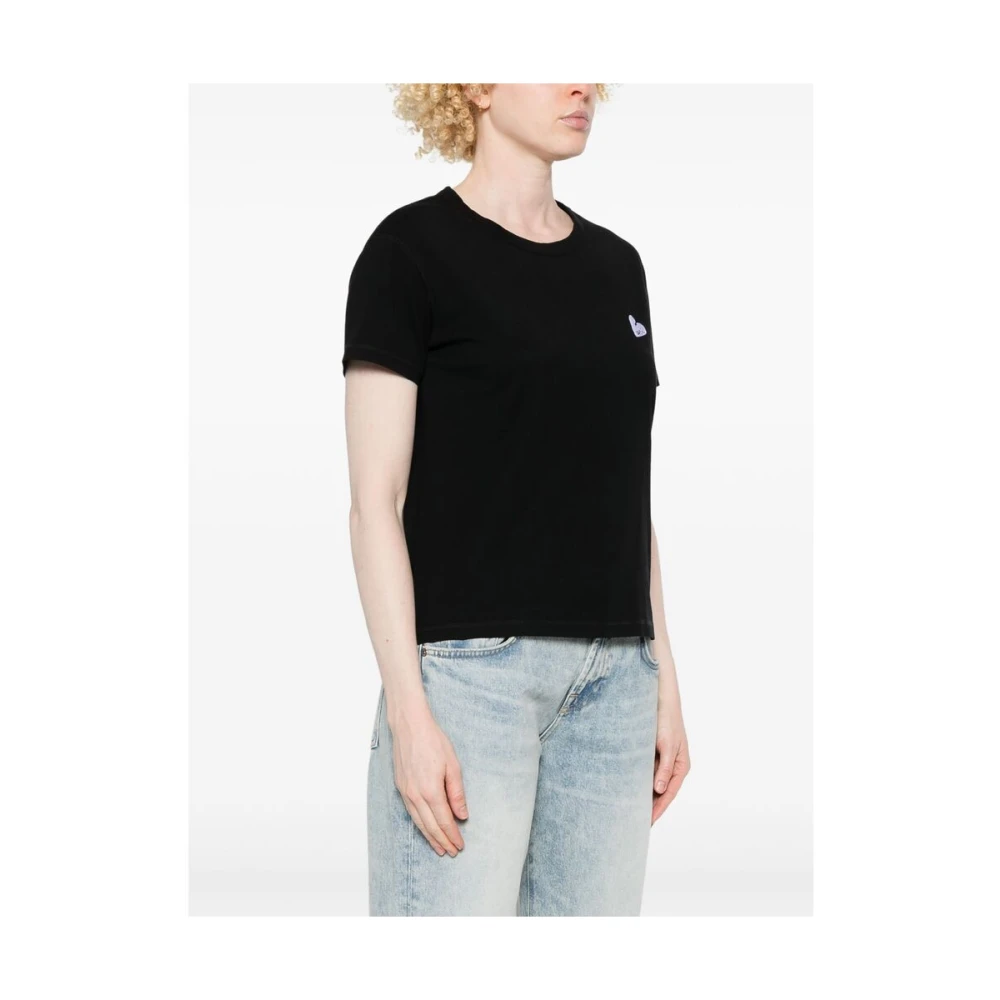 Zadig & Voltaire Zwart T-shirt met zijsplitten Black Dames
