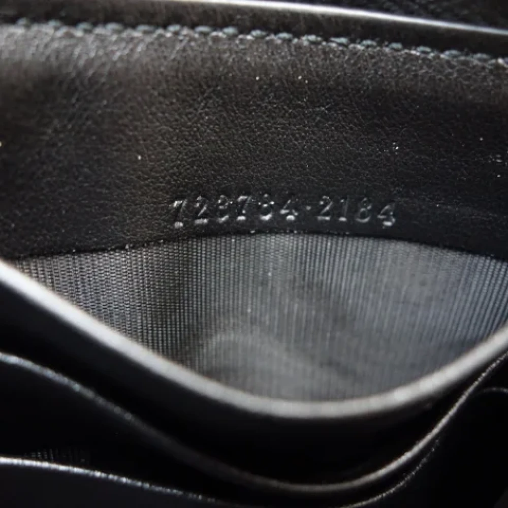 Gucci Vintage Pre-owned Leather wallets Black Dames