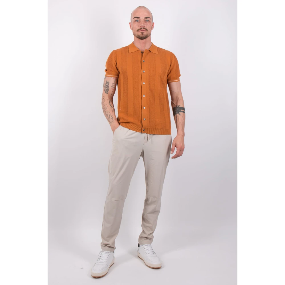 Daniele Fiesoli Roest Korte Mouw Overshirt DF 0396 Orange Dames