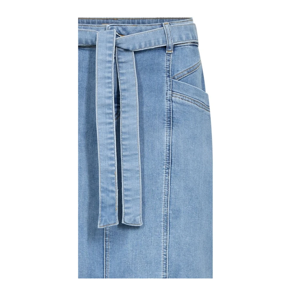 Soyaconcept Kimberly Denim Rok met Riem Blue Dames