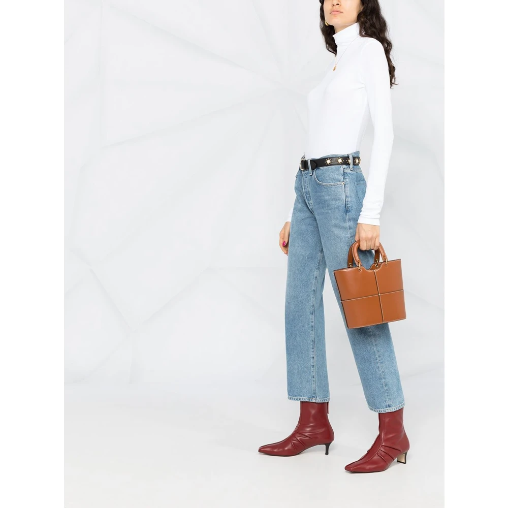 Vince Klassieke Turtleneck Trui White Dames
