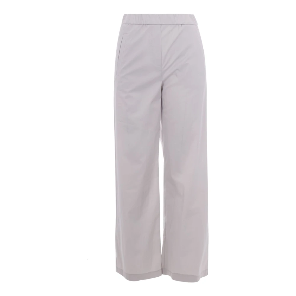 Patrizia Pepe Women's Gray Wide Trousers, M, Wide Trousers