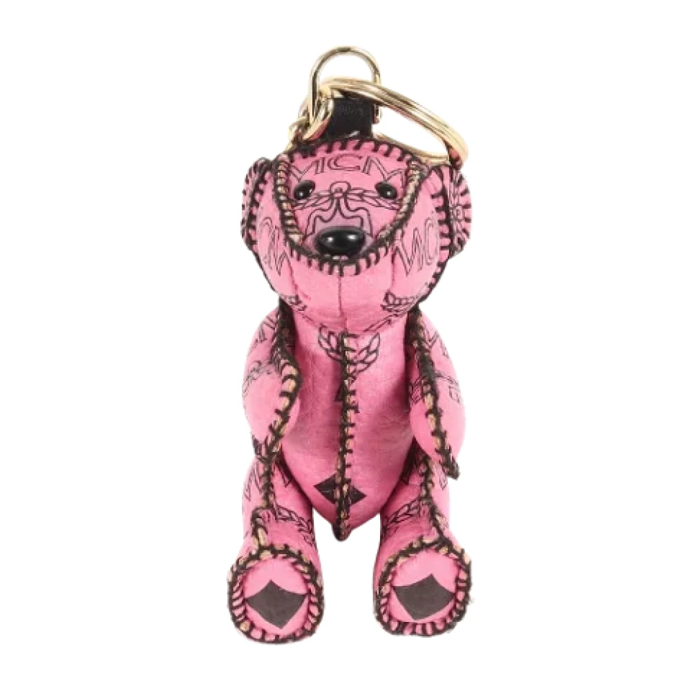 MCM Pre-owned Fabric key-holders Pink Dames