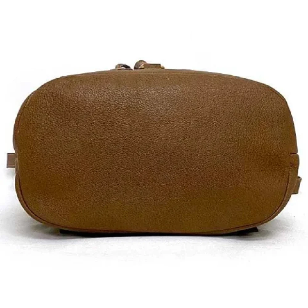 Gucci Vintage Pre-owned Suede backpacks Brown Dames