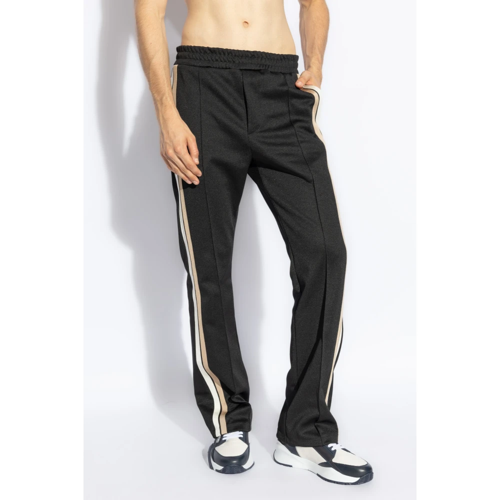 Salvatore Ferragamo Sweatpants met strepen Black Heren