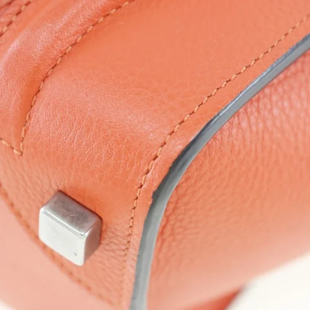 Celine Vintage Pre-owned Leather celine-bags Orange Dames