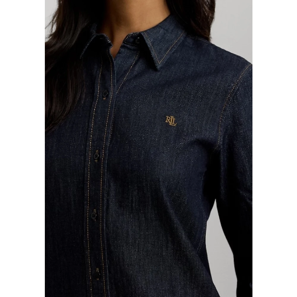 Ralph Lauren Denim Overhemd Blue Dames
