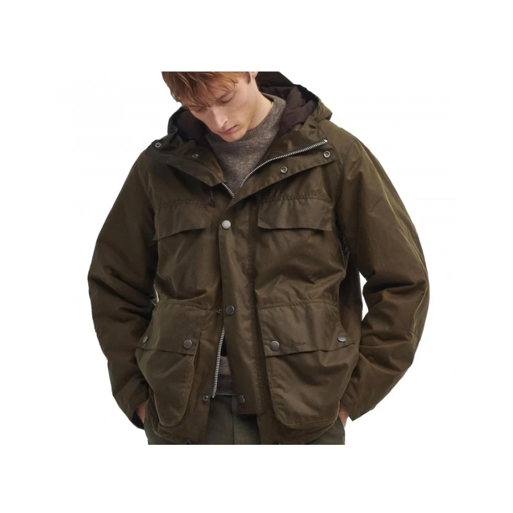 Barbour Re-Engineered Durham Gewaxte Jas Brown Heren
