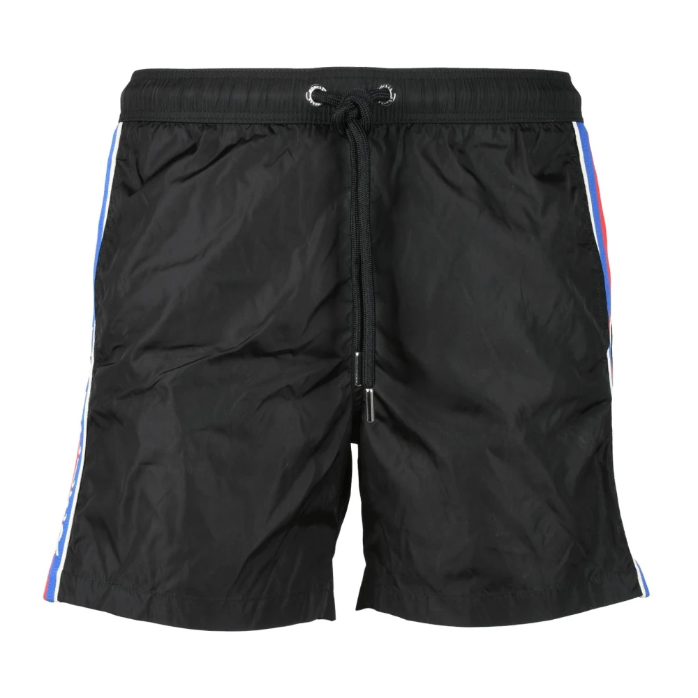 Moncler Zwemshorts Nylon Black Heren