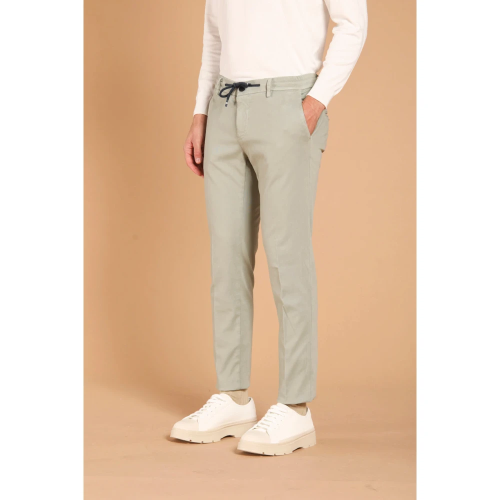 Mason's Slim Fit Jogger Chino Broek Gray Heren
