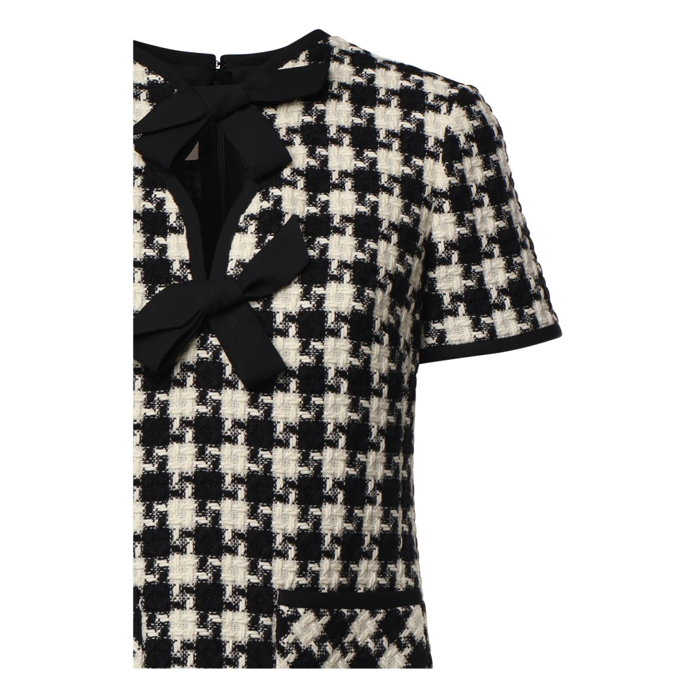 Valentino Garavani Stijlvolle Bows Detail Jurken Black Dames