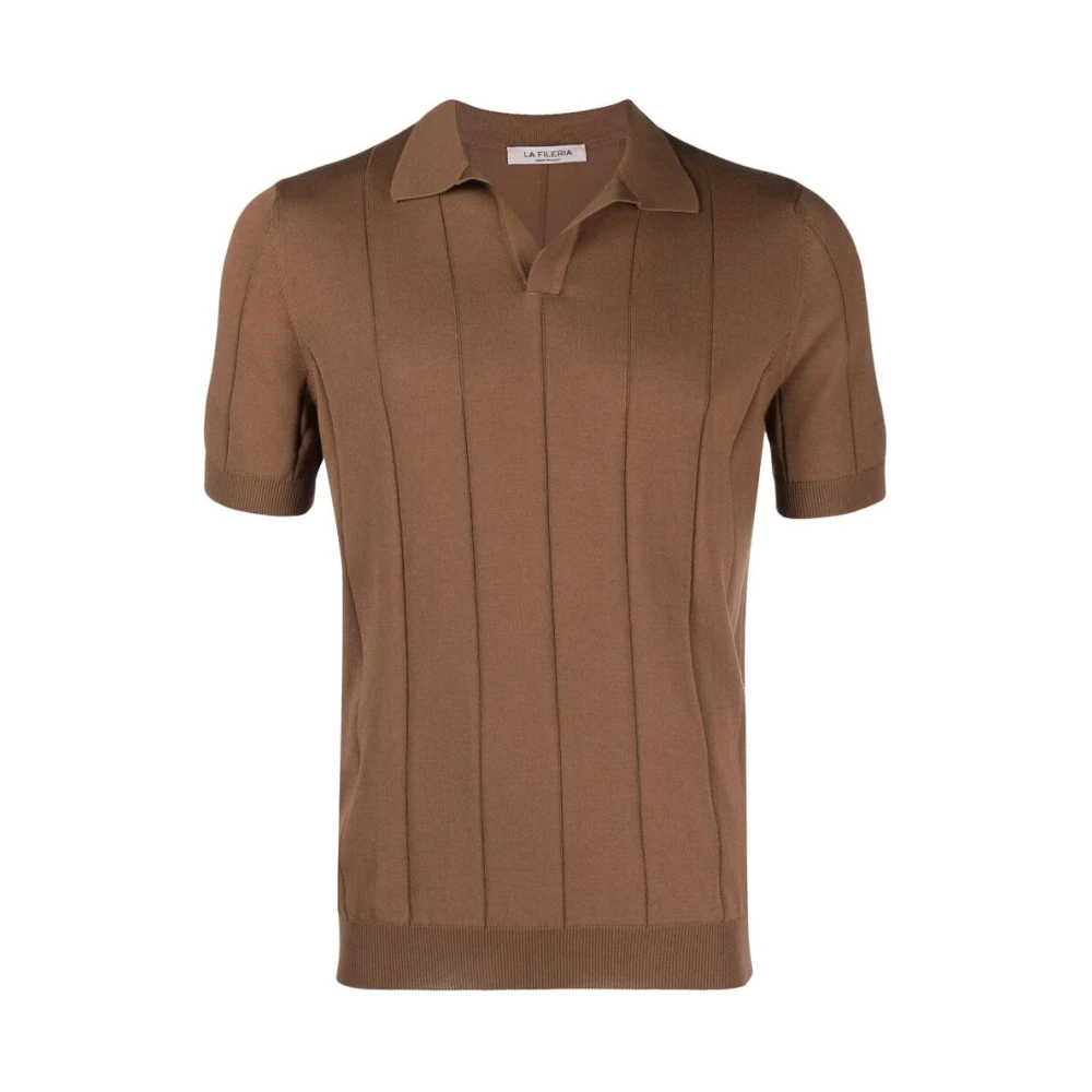 La Fileria Polo Shirts Brown Heren
