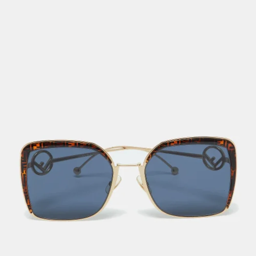 Fendi Vintage Pre-owned Acetate sunglasses Blue Dames