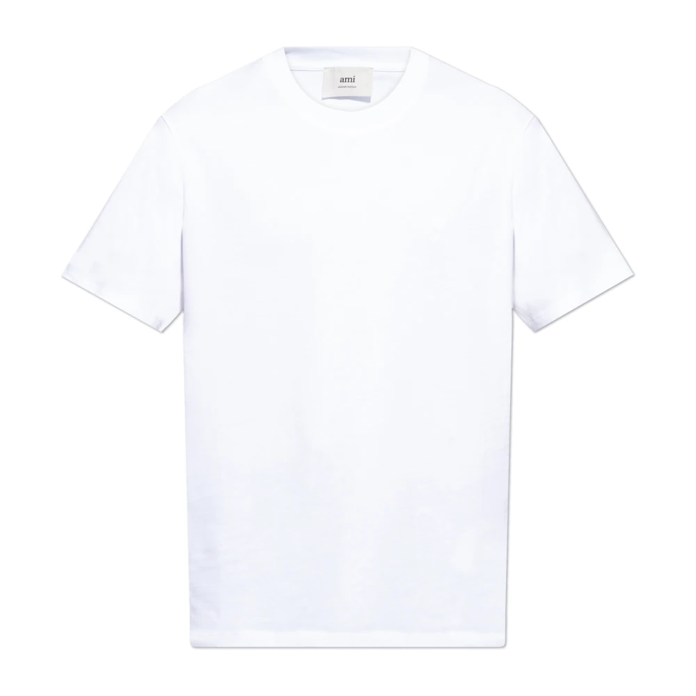 Ami Paris T-shirt met logo White Heren