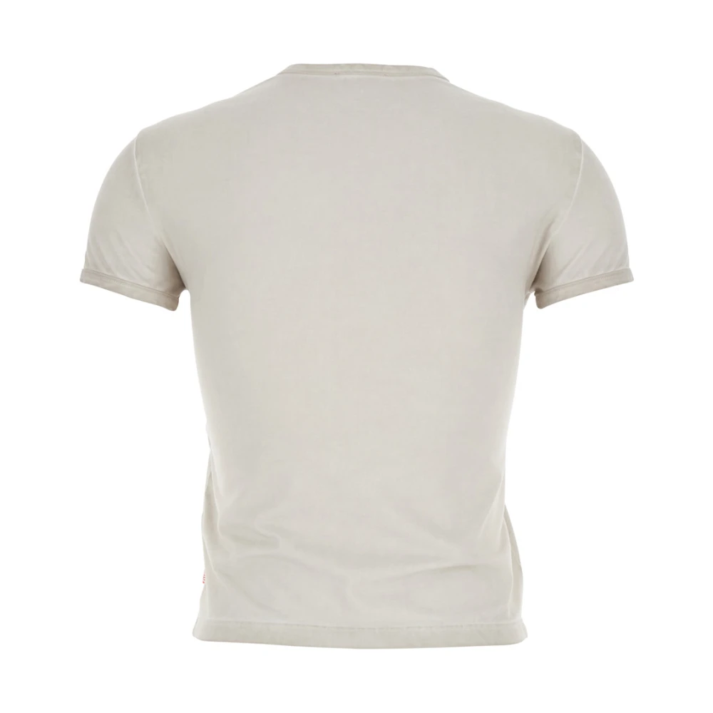 Diesel Wit T-shirt met reliëfdetails White Dames