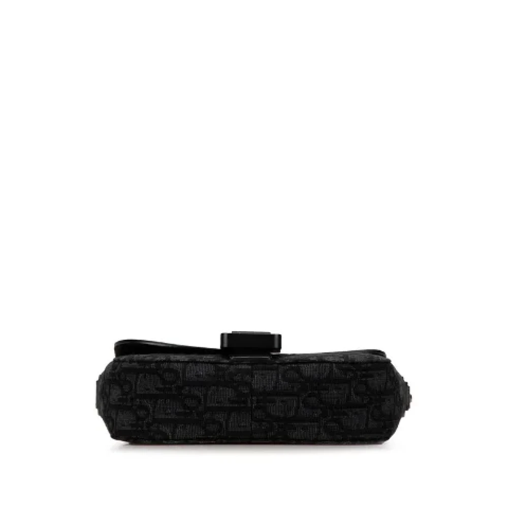 Dior Vintage Pre-owned Canvas shoulder-bags Black Dames