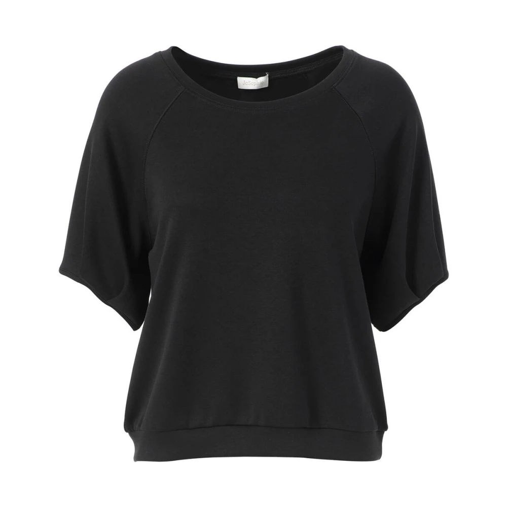 JC Sophie Galore Korte Mouw Sweater Black Dames