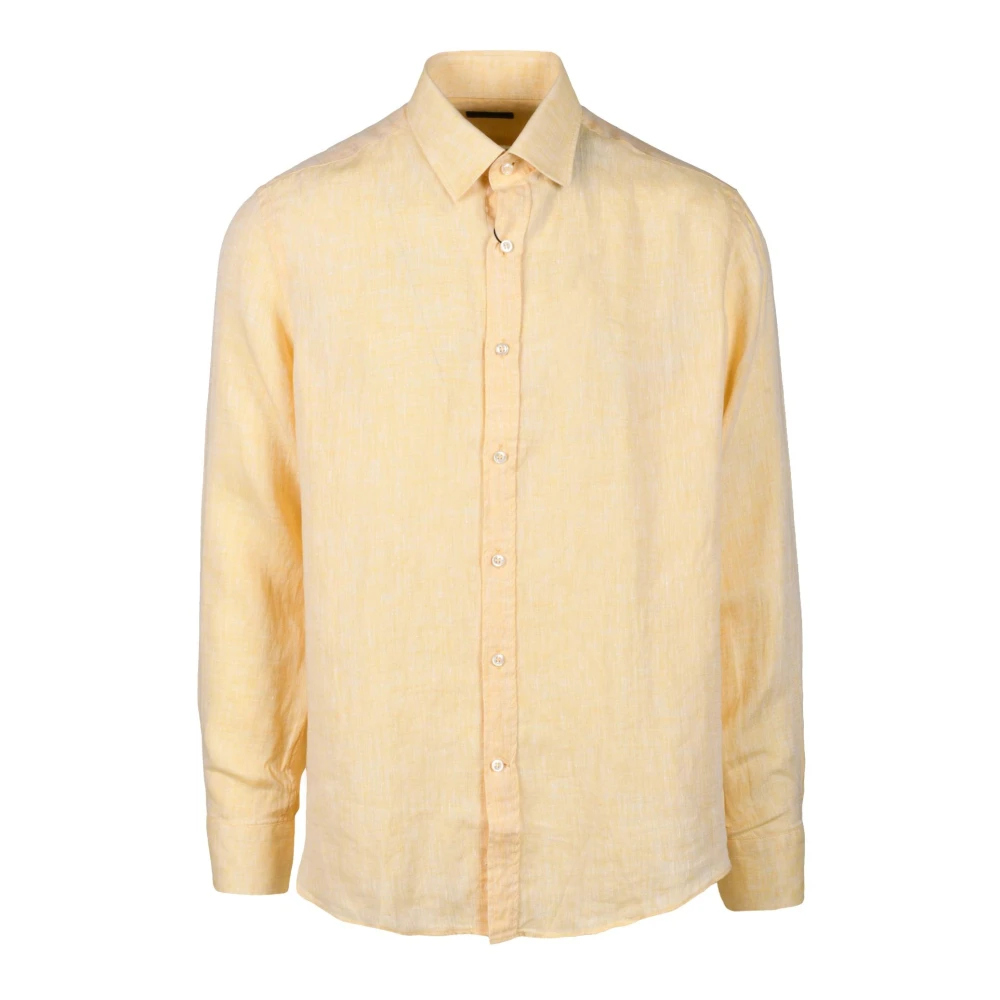 PAUL & SHARK Linnen Overhemd Yellow Heren