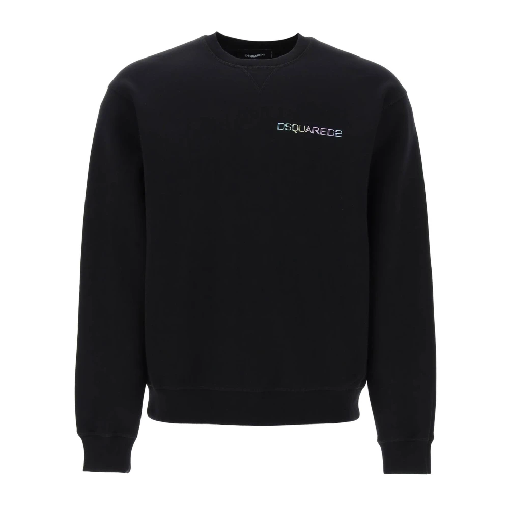 Dsquared2 Cool Fit Bedrukte Sweatshirt Black Heren