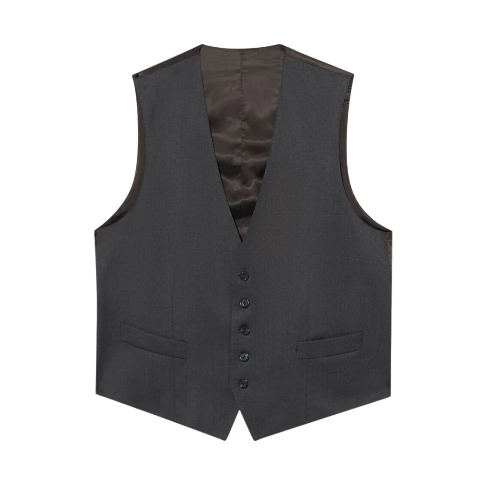Brooks Brothers Vest van zuivere wol Gray Heren