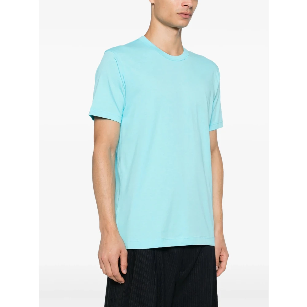 Comme des Garçons Lichtblauw Logo Print T-shirt Blue Heren