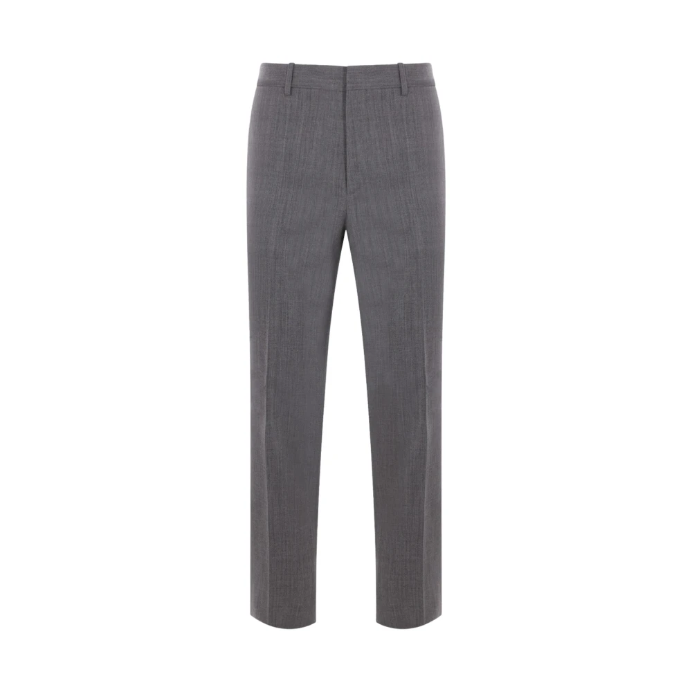 Jil Sander Grijze Slim-Fit Wollen Broek Gray Heren