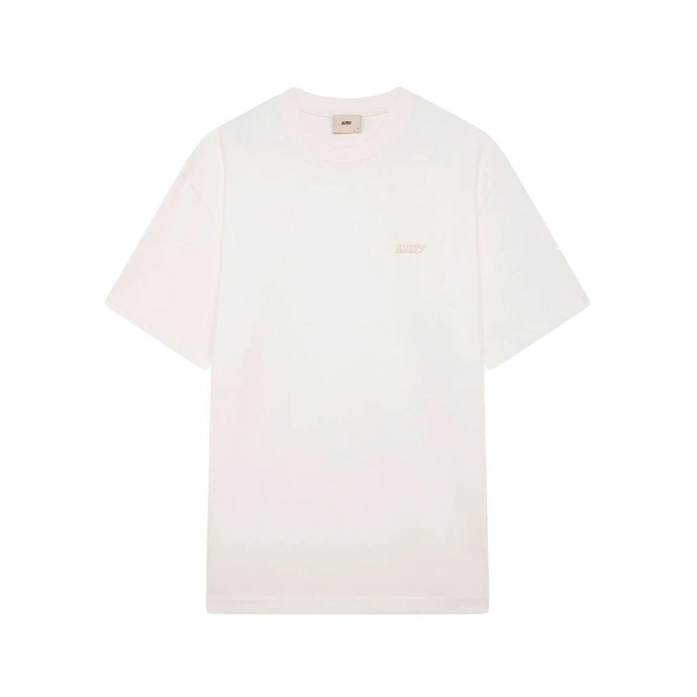Autry Men's White T-Shirt En Coton