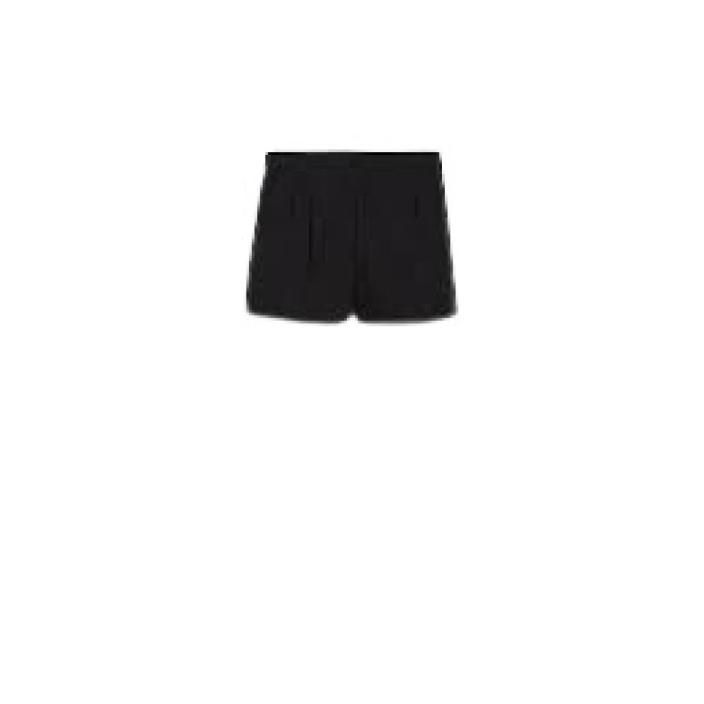 Max Mara Studio Casual Denim Shorts voor Vrouwen Black Dames