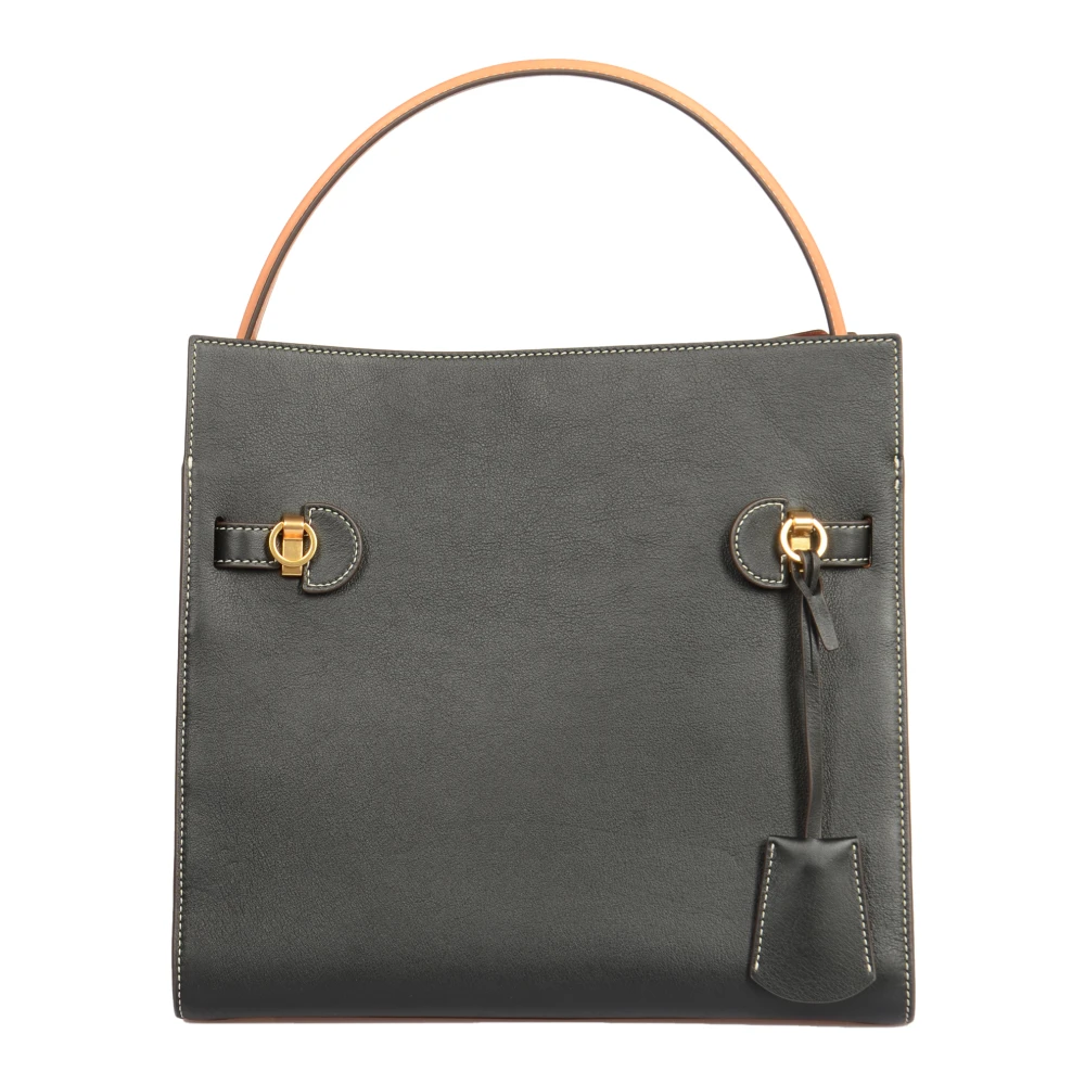 TORY BURCH Zwarte Dubbele Tas voor Vrouwen Black Dames