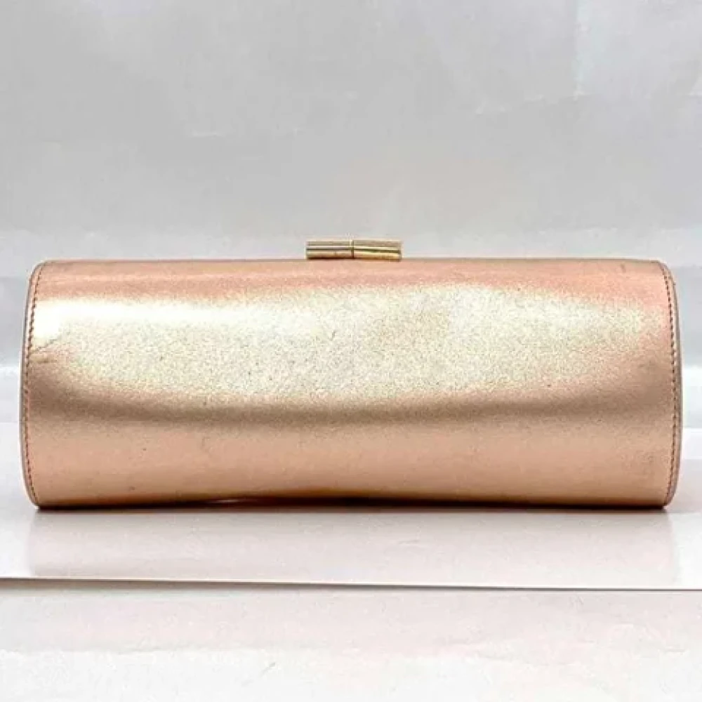 Jimmy Choo Pre-owned Leather clutches Pink Dames