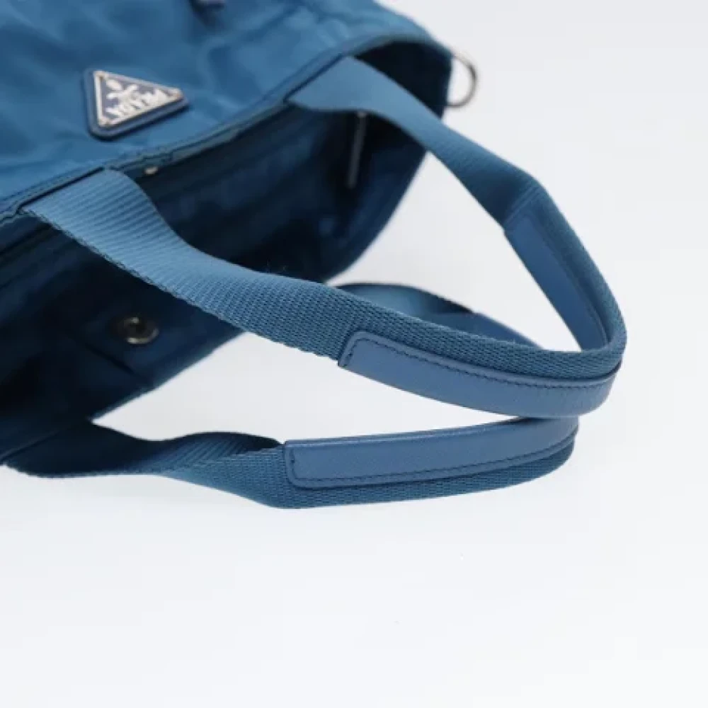Prada Vintage Pre-owned Nylon prada-bags Blue Dames