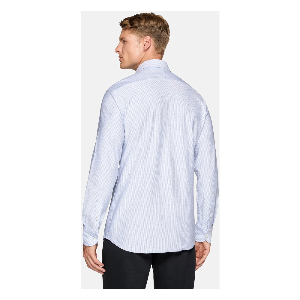 Boggi Milano Regular Fit Katoenen Jersey Poloshirt Blue Heren