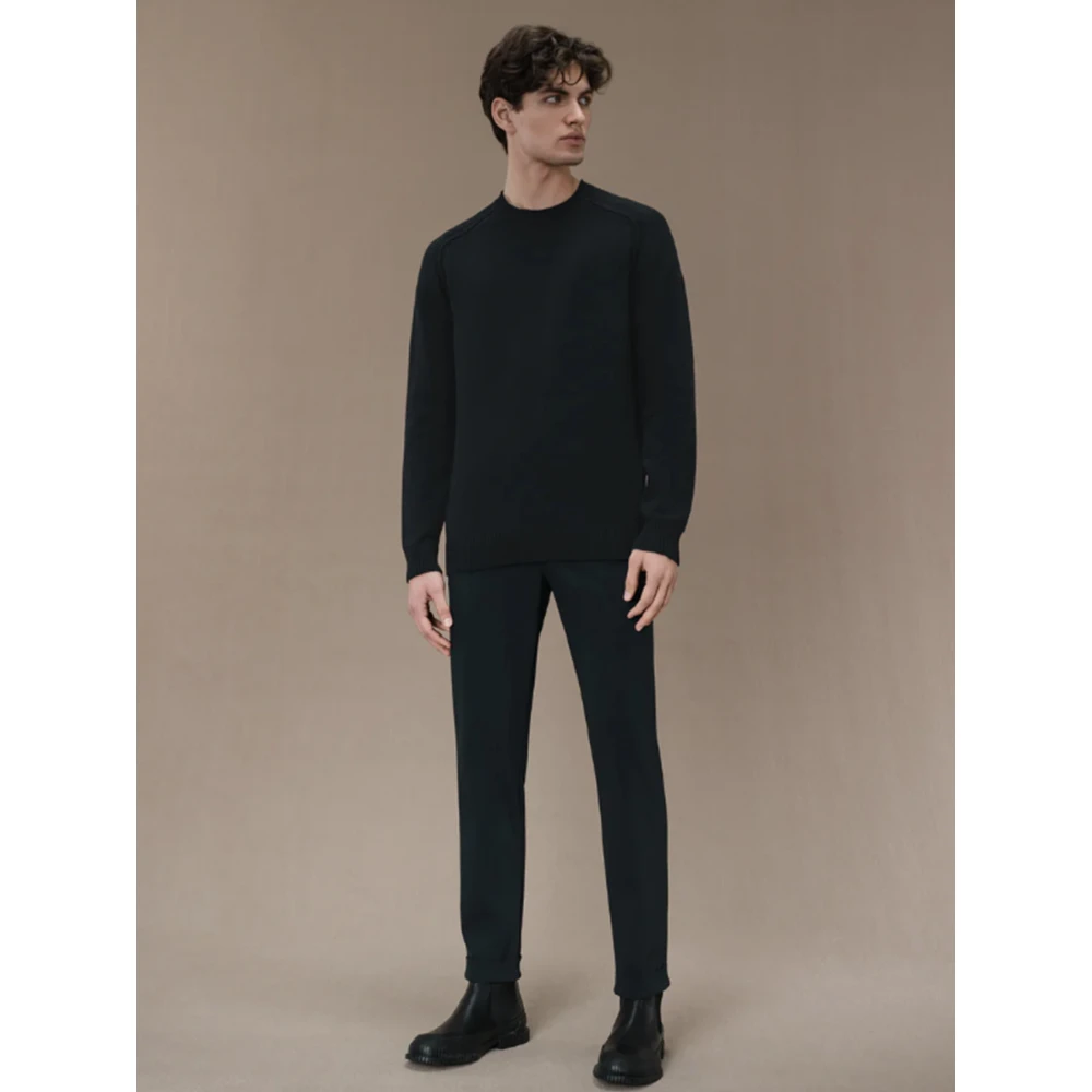 RRD Effen Ronde Knit Black Heren