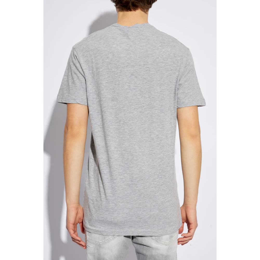 Dsquared2 T-shirt met print Gray Heren