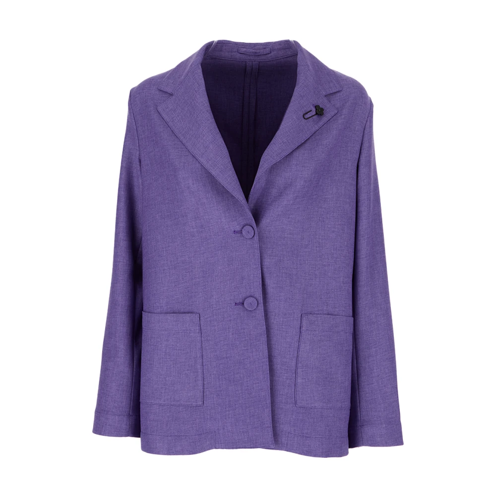 Lardini Stijlvolle Jassen & Vesten Collectie Purple Dames