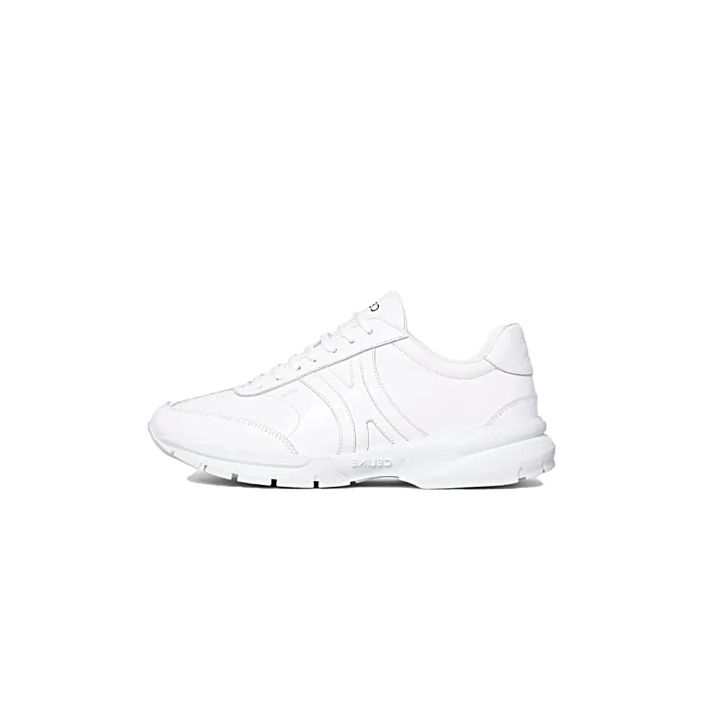Celine Men's White Sneakers, 7 Uk, Casual Trainers For Everyday Wear
