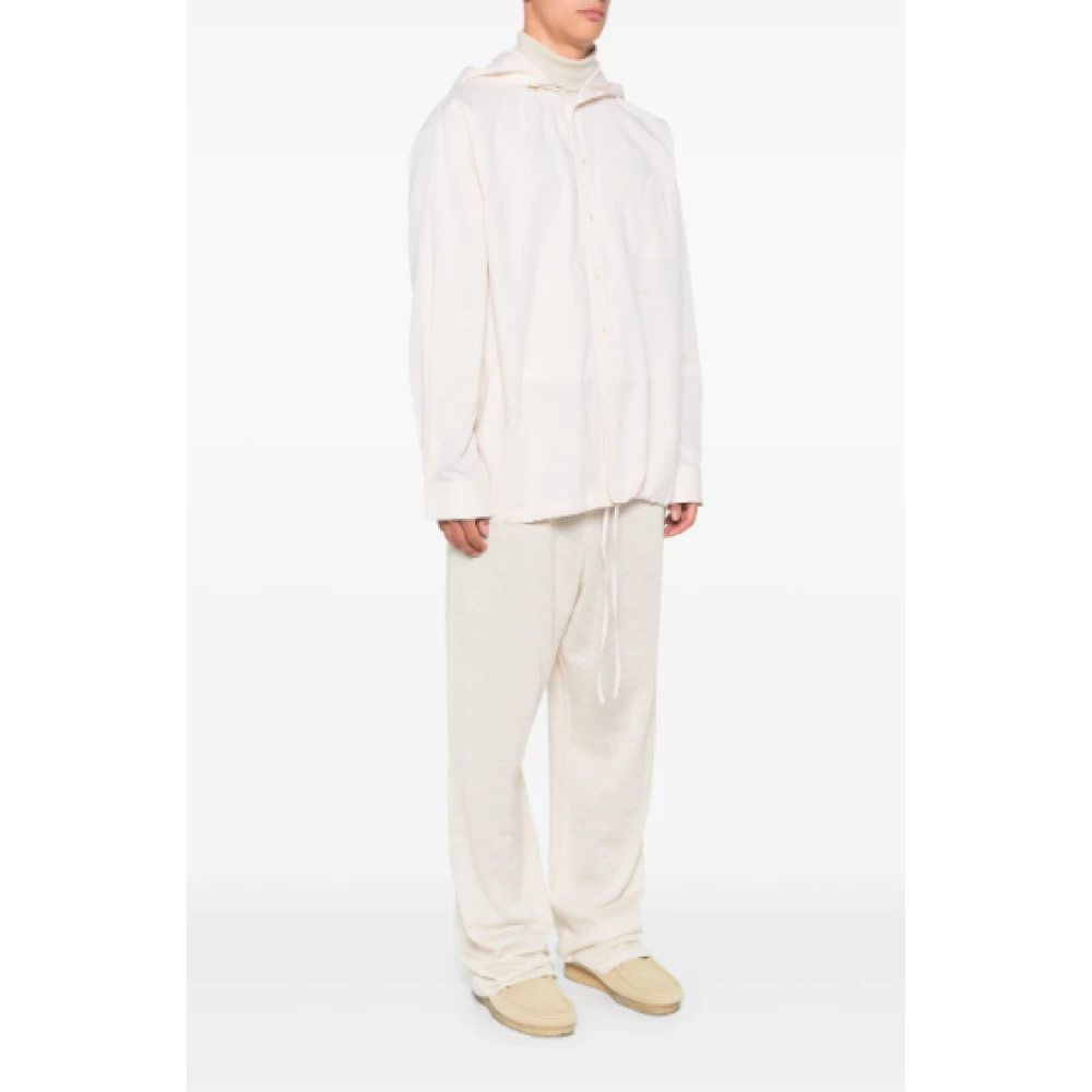 Helmut Lang Vanilla Hoodie Shirt Beige Heren