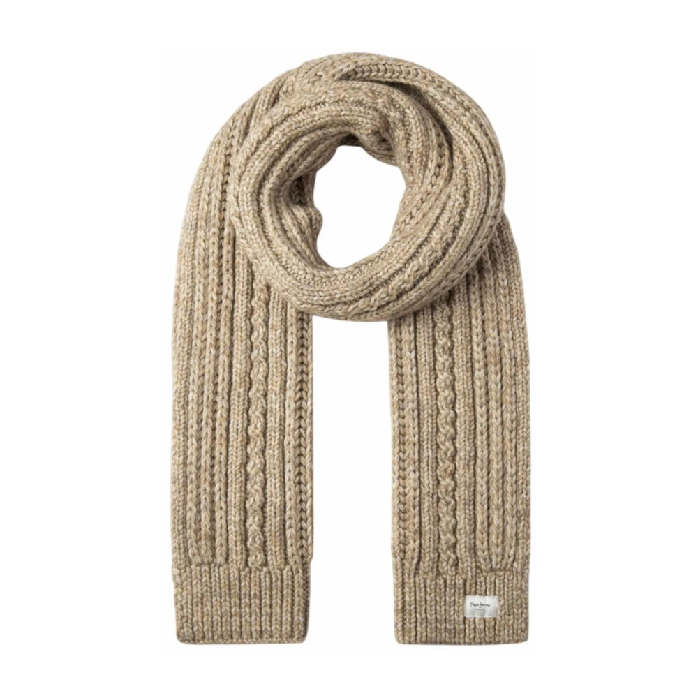 Pepe Jeans Women's Beige Winter Scarves, One Size, Francis Scarf